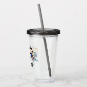 Aangepaste aardpinda's | Charlie Brown en Gang Bir Acryl Drinkbeker (Links)