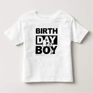 Aangepaste aardpinda's   Snoopy Birthday Boy Kinder Shirts