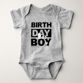 Aangepaste aardpinda's | Snoopy Birthday Boy Romper (Voorkant)