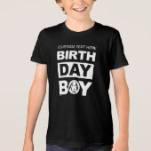 Aangepaste aardpinda's | Snoopy Birthday Boy Tri-Blend Shirt (Voorkant)