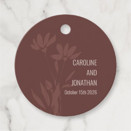 Aangepaste Aardse Minimalistische Sfeervolle Botan Bedankjes Labels