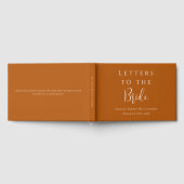 Aangepaste Aardse Terracotta Roest Brieven aan de  Gastenboek (Volledig)