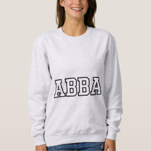 Aangepaste ABBA Varsity Typografie Universiteit Trui