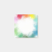 Aangepaste Abstract Art Regenboog Kleuren Roze Roo Post-it® Notes (Voorkant)