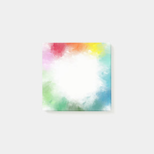 Aangepaste Abstract Art Regenboog Kleuren Roze Roo Post-it® Notes