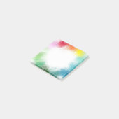 Aangepaste Abstract Art Regenboog Kleuren Roze Roo Post-it® Notes (Schuin)