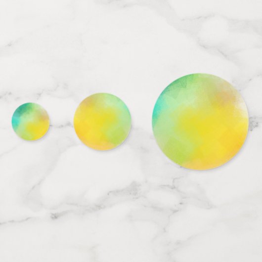 Aangepaste Abstract Art Sjabloon Kleurrijke Roze R Confetti (Achterkanten)