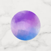 Aangepaste Abstract Art Sjabloon Kleurrijke Roze R Confetti (Kleine voorkant)