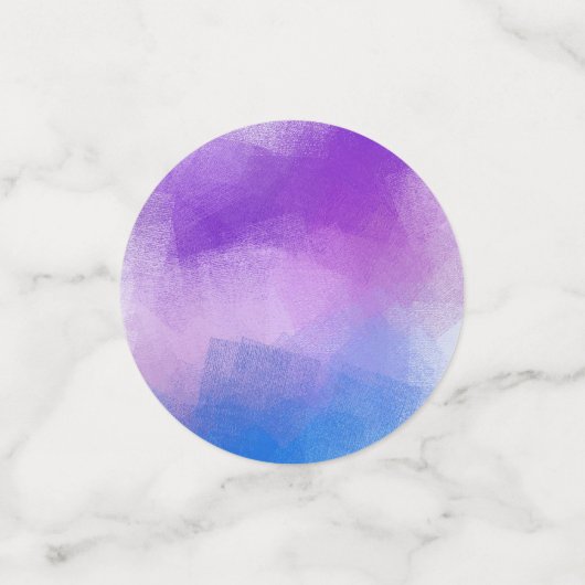 Aangepaste Abstract Art Sjabloon Kleurrijke Roze R Confetti (Kleine voorkant)