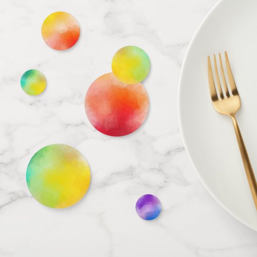 Aangepaste Abstract Art Sjabloon Kleurrijke Roze R Confetti (Groep)