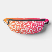 Aangepaste Abstract bloemig Elegant Ombre Roze Sin Heuptasje (Liggend)