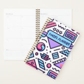 Aangepaste Abstracte 90's esthetische Casette Squi Planner (Display)