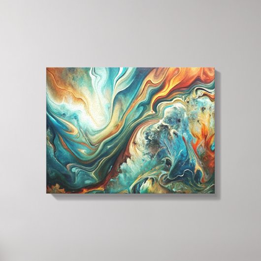 Aangepaste Abstracte Acryl Canvas (Voorkant)