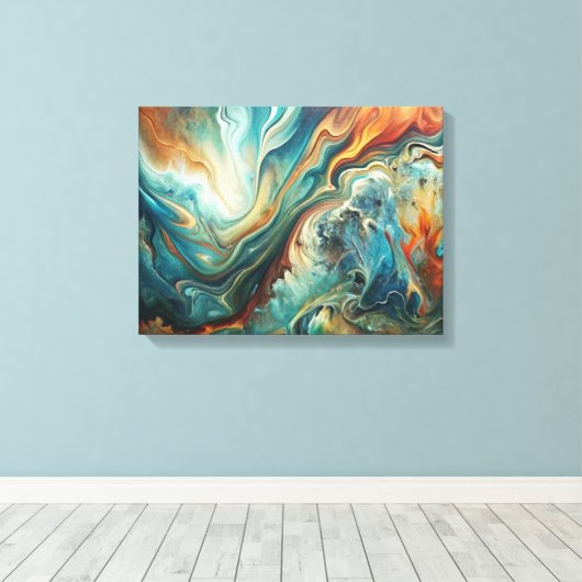 Aangepaste Abstracte Acryl Canvas Afdruk (Insitu (Houten vloer))