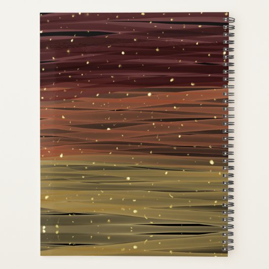 Aangepaste abstracte acrylverf lijnlijnen planner (Achterkant)