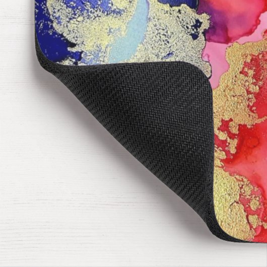 Aangepaste Abstracte Art Alcohol Ink Muismat (Hoek)