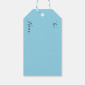 Aangepaste Abstracte Art Deco Kleurrijke Modern Cadeaulabel (Achterkant)