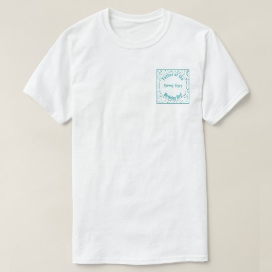 Aangepaste Abstracte Art Kleur Splash Verjaardags T-shirt (Design voorkant)