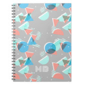 Aangepaste Abstracte Bauhaus Circles Pop Art Patte Notitieboek (Voorkant)