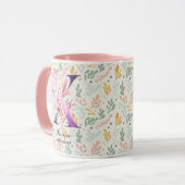 Aangepaste Abstracte Boho Chic Monogram Mok - X (Voorkant links)