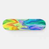 Aangepaste Abstracte Brandende Golven Persoonlijk Skateboard (Horizontaal)