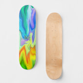 Aangepaste Abstracte Brandende Golven Persoonlijk Skateboard (Voorkant)