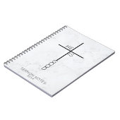 Aangepaste Abstracte Christelijke crossmarmer Notitieboek (Linkerzijde)
