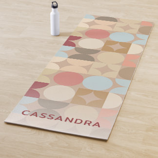 Aangepaste Abstracte cirkels Mod Fusion Pop Art Pa Yogamat
