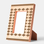 Aangepaste Abstracte Diamond gegraveerd houten Lij (Links)