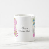 Aangepaste Abstracte Floral Koffiemok (Center)