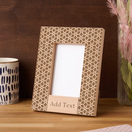 Aangepaste Abstracte gegraveerde houten Lijst Gegraveerde Lijstjes (Links)