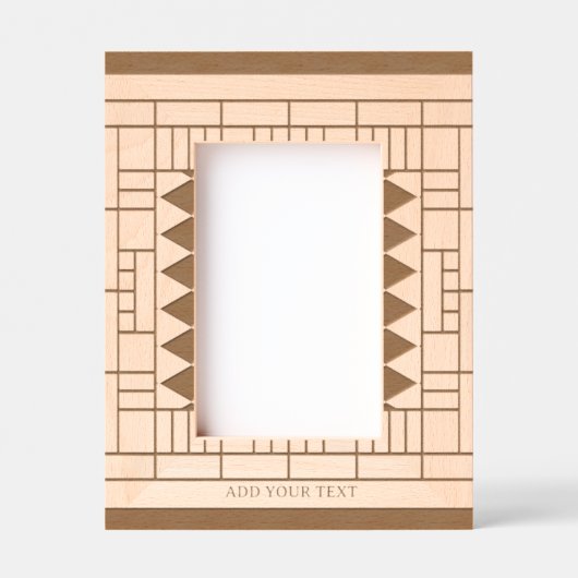 Aangepaste Abstracte gegraveerde houten Lijst Gegraveerde Lijstjes (Voorkant)