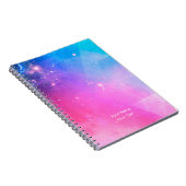 Aangepaste Abstracte geometrische hemelas Notitieboek (Rechterzijde)
