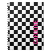 Aangepaste Abstracte geometrische heuptest Notitieboek (Voorkant)