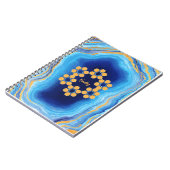 Aangepaste abstracte geometrische kleurrijke foto  notitieboek (Linkerzijde)