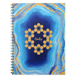 Aangepaste abstracte geometrische kleurrijke foto  notitieboek