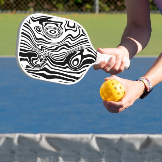 Aangepaste Abstracte golven voor Pickleball Paddle (Insitu)