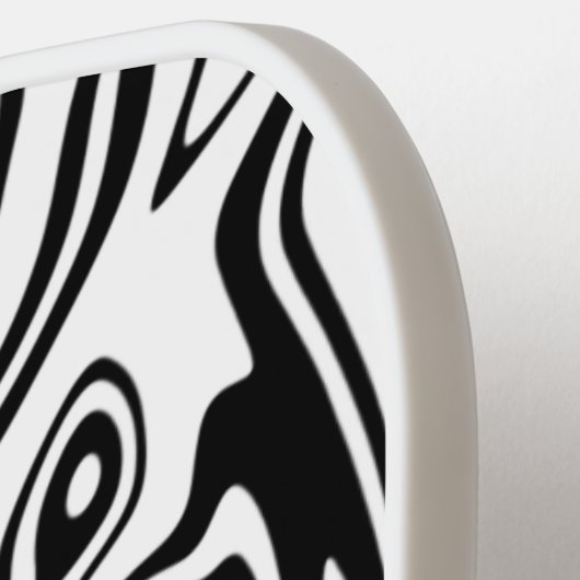 Aangepaste Abstracte golven voor Pickleball Paddle (Links Detail)