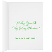 Aangepaste Abstracte gouden kerstboom met groen li (Binnen (Rechts))