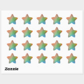 Aangepaste Abstracte Kunst Lege Moderne Elegante S Ster Sticker (Vel)