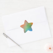 Aangepaste Abstracte Kunst Lege Moderne Elegante S Ster Sticker (Envelop)