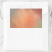 Aangepaste Abstracte Kunst Moderne Elegante Templa Rechthoekige Sticker (Tas)