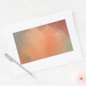 Aangepaste Abstracte Kunst Moderne Elegante Templa Rechthoekige Sticker (Envelop)