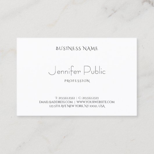 Aangepaste Abstracte kunstregenboogkleuren Moderne Visitekaartje (Achterkant)