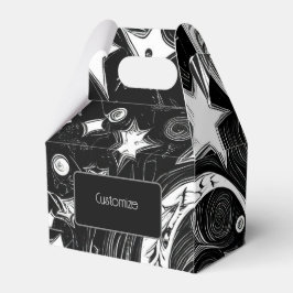 Aangepaste Abstracte maan en sterren Bedankdoosjes