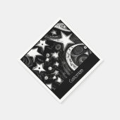 Aangepaste Abstracte maan en sterren Servet (Hoek)