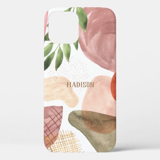 Aangepaste Abstracte neutrale Waterverven Hoesje-M Case-Mate iPhone Case (Achterkant)