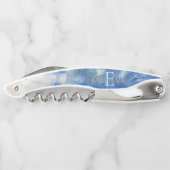 Aangepaste Abstracte oceaanacrylpenseelstreken Kurkentrekker (Achterkant)