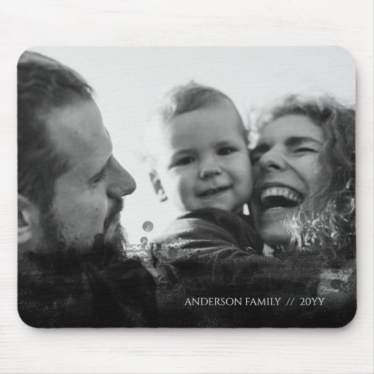 Aangepaste Abstracte overlay van de Familie Muismat (Voorkant)