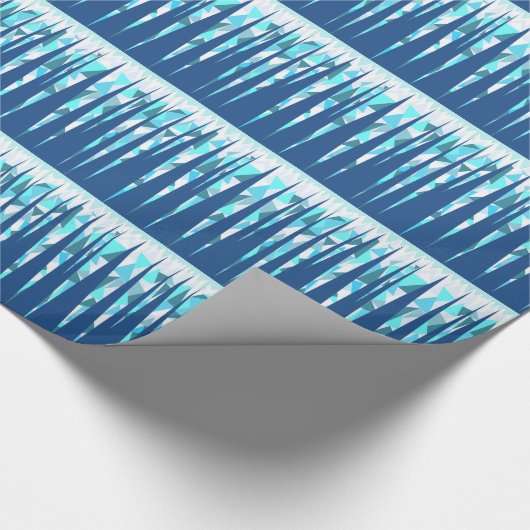 Aangepaste abstracte pictogrammen cadeaupapier (Hoek)